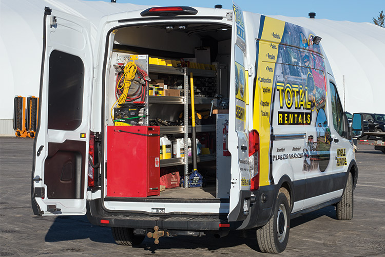 Total Rentals Equipment Mobile Service Van